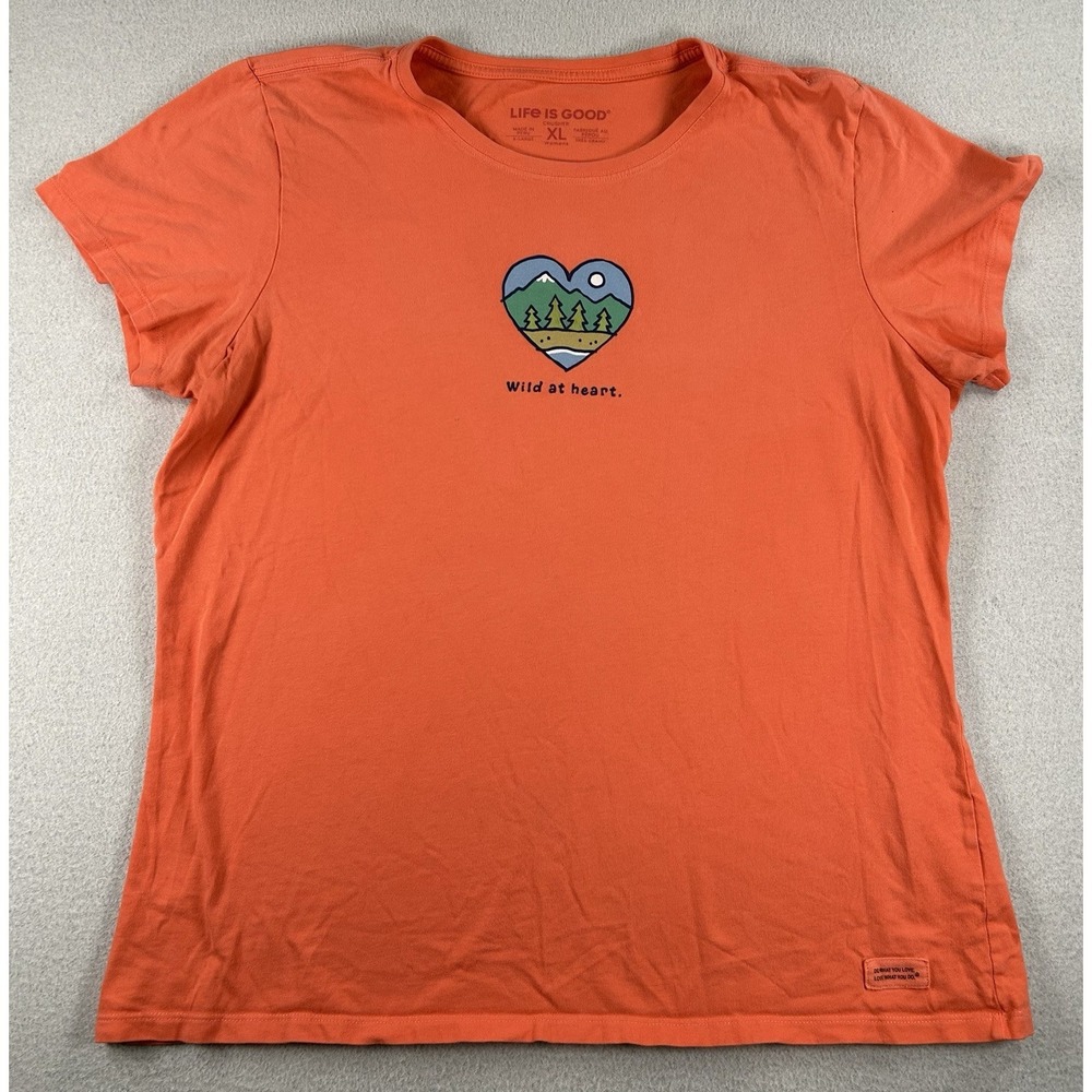 Life Is Good Crusher T-Shirt Lot of 2 Womens XL Nature Get Out Wild at Heart - Picture 2 of 10